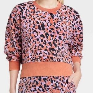 JoyLab Coral and Lavender  Sweatshirt